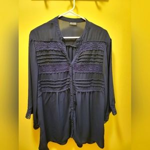 💵3/$20 Bundle 3 Specially Marked IteAlloy Apparel Juniors XL Tunic Top In Navy